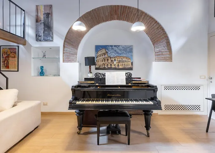 Musician Colosseo With Piano
